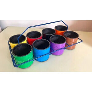 Vintage Craft Pencil, Marker, Paint Brush Holder Art Decor